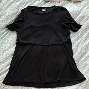 Classic Black Women's Nursing Top